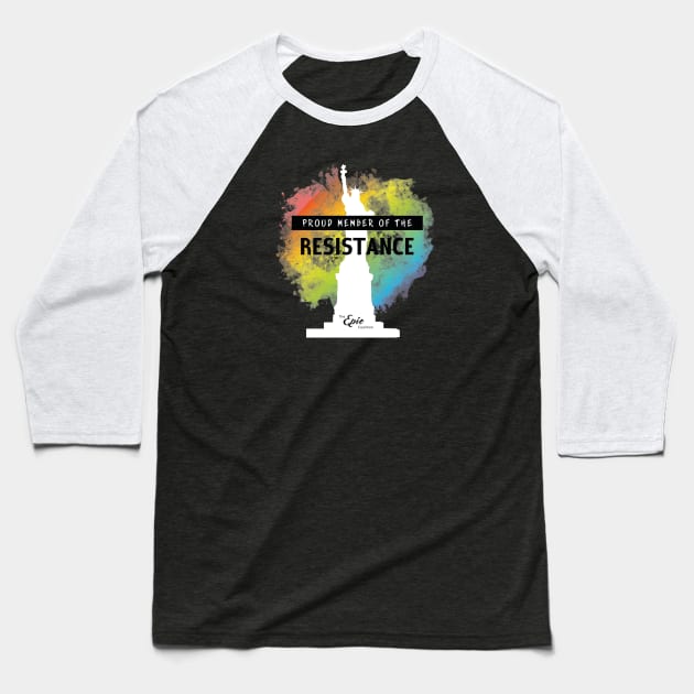 Rainbow Resistance Baseball T-Shirt by Epic_Coalition